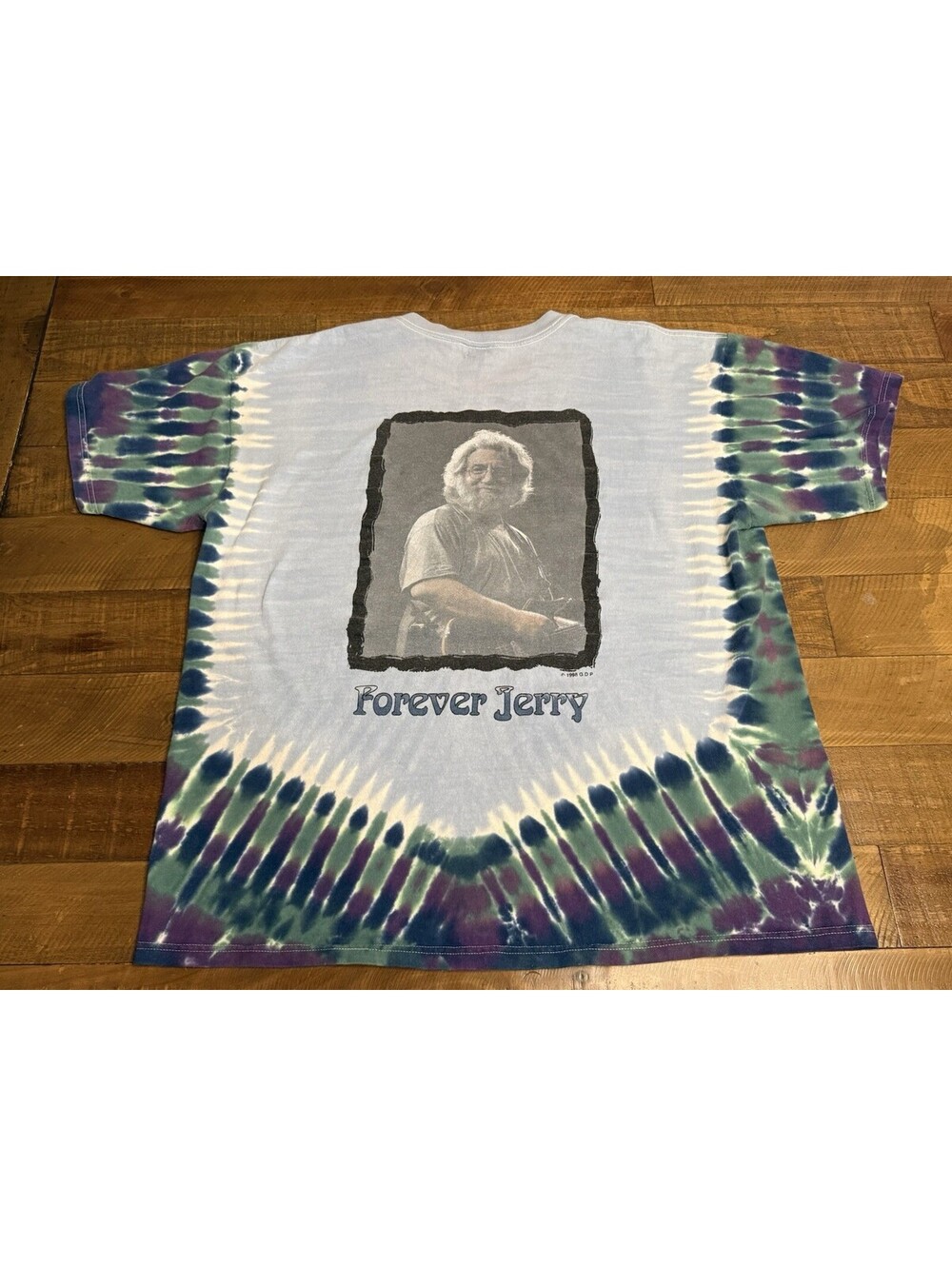Vintage 1998 Grateful Dead Forever Jerry Garcia Tie Dye T Shirt Size XL
